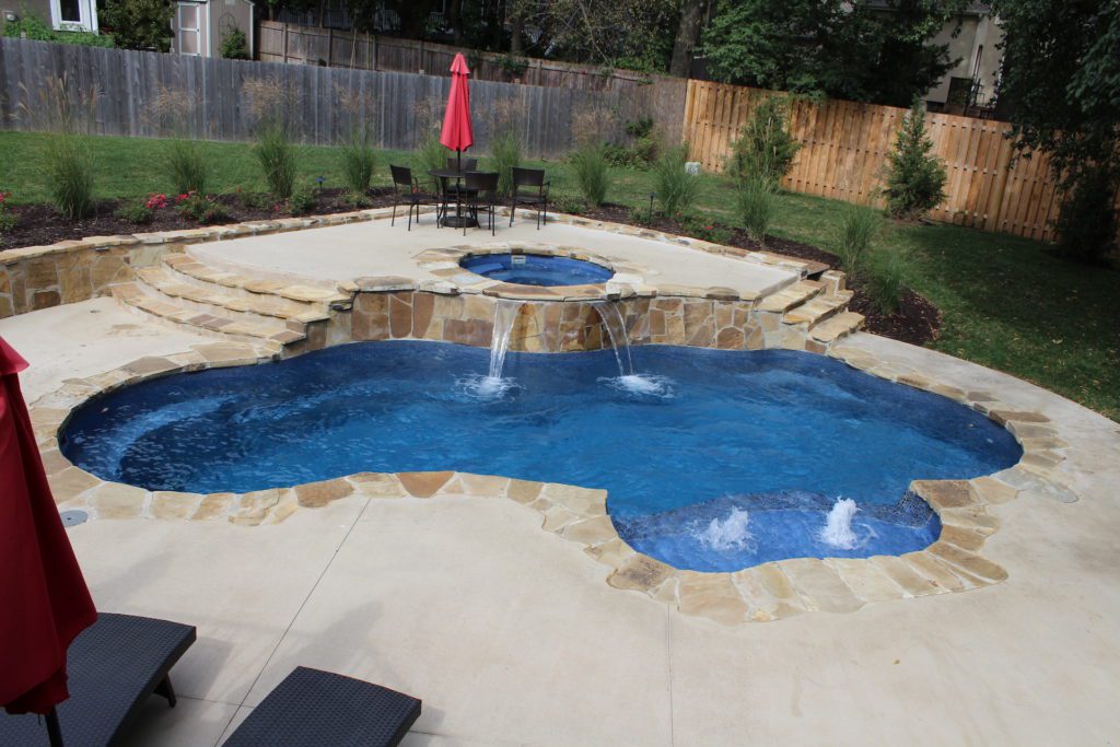 fiberglass salt water pool