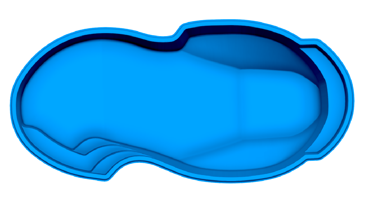 Atlantic Deep fiberglass pool shell