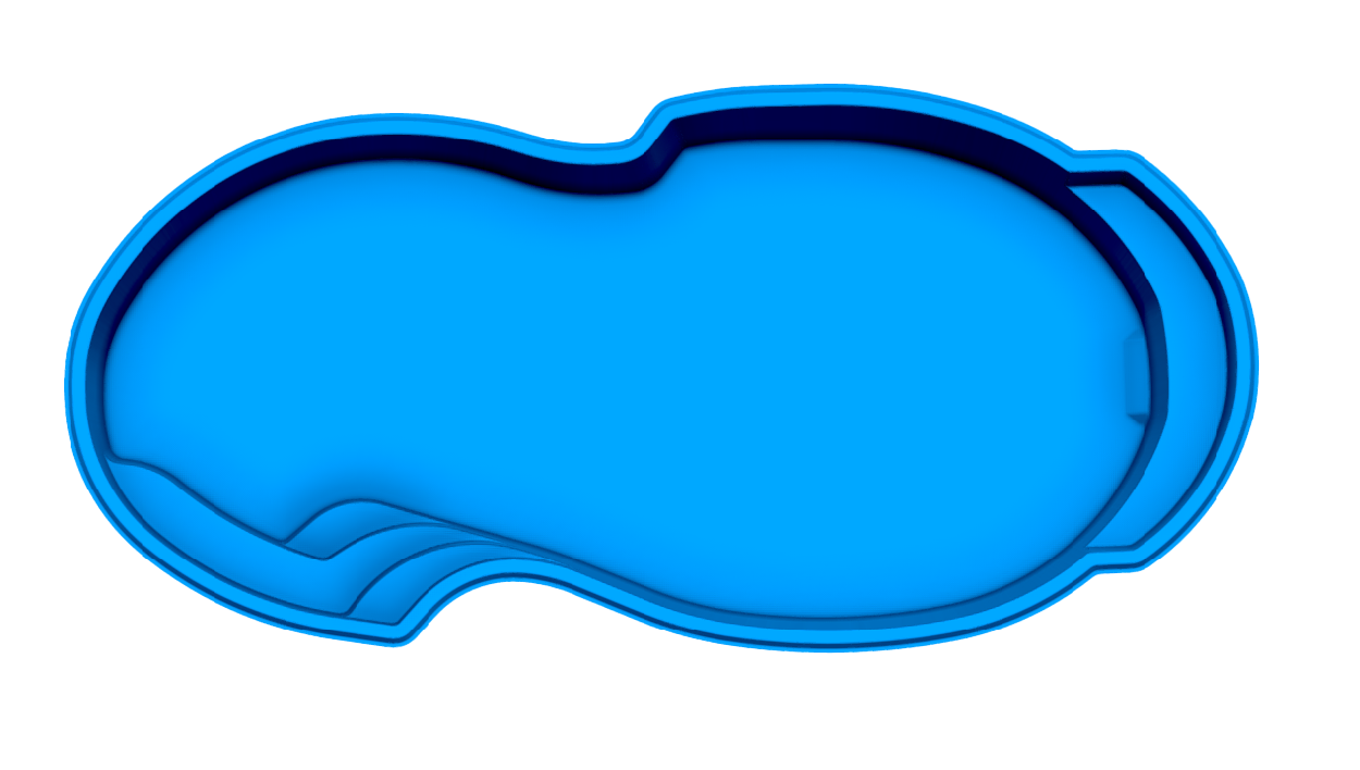 Atlantic fiberglass pool shell