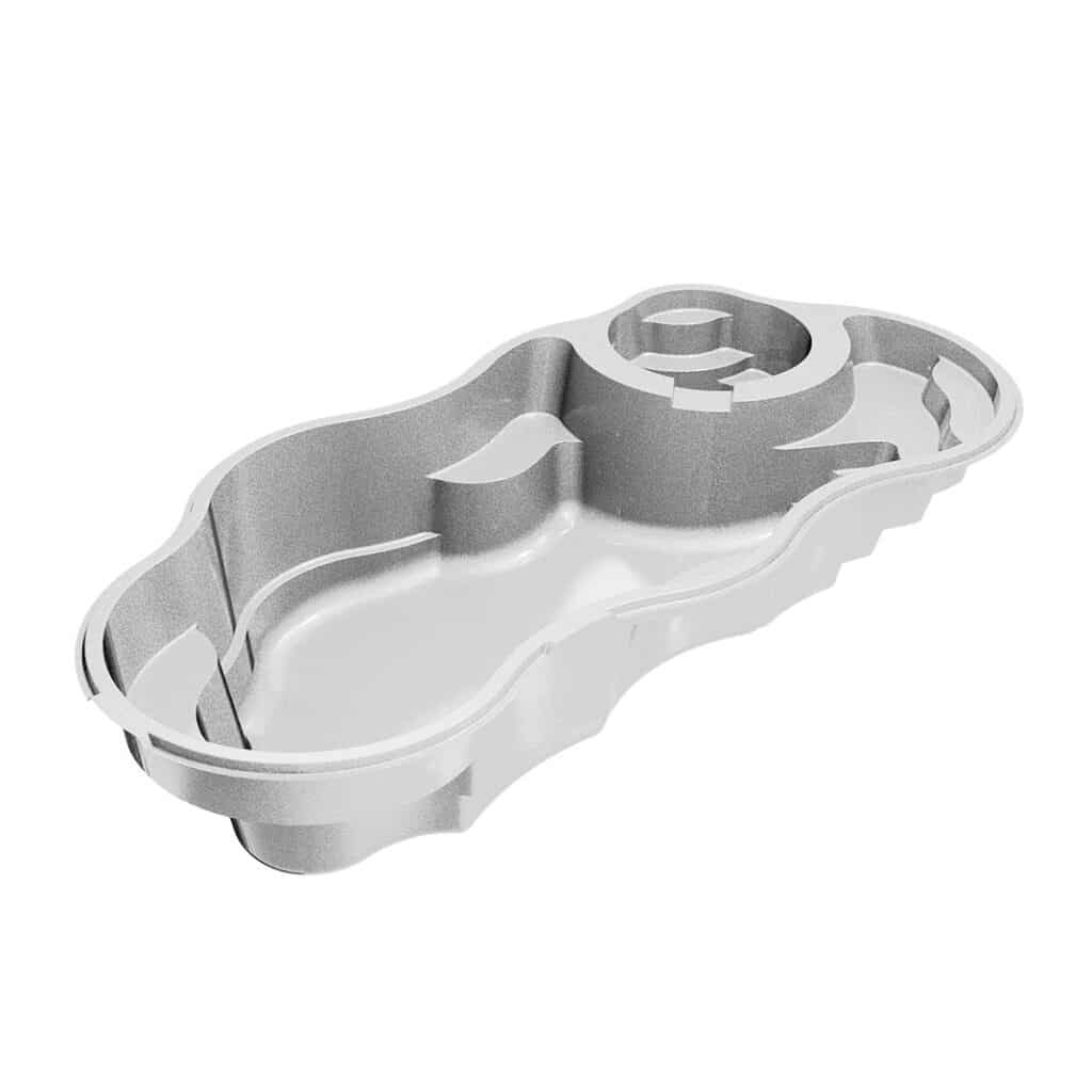 Bermuda 12 Deluxe fiberglass pool shell