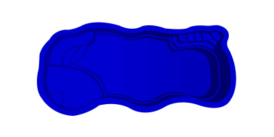 Billabong Cove fiberglass pool shell