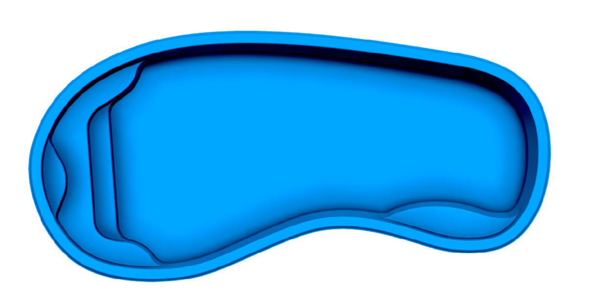 Catalina fiberglass pool shell