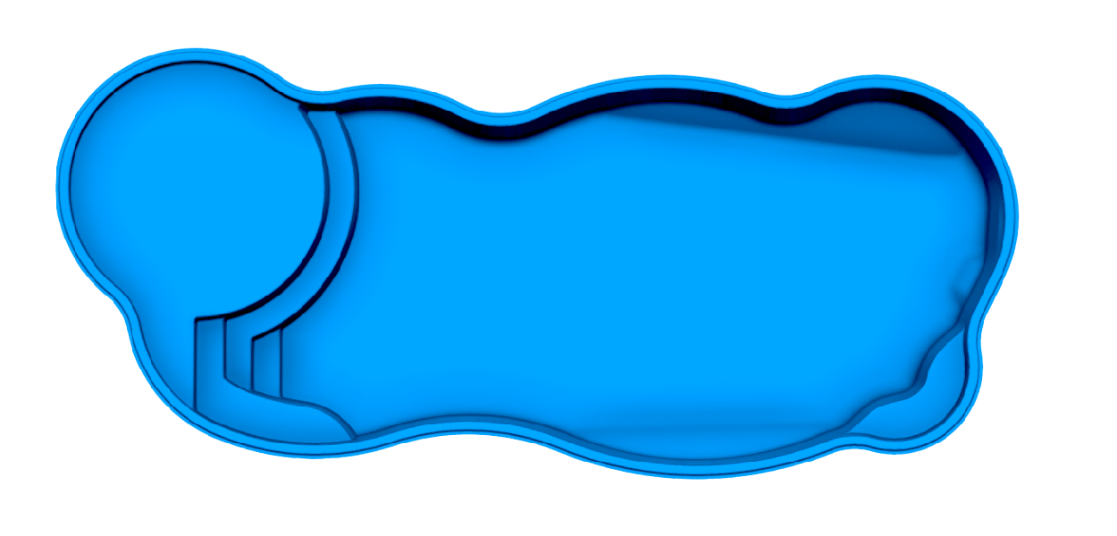 Clearwater Beach fiberglass pool shell