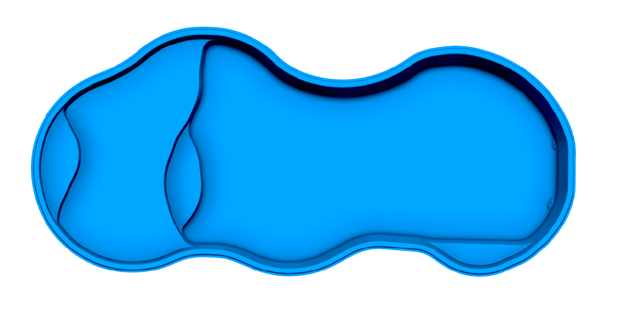 Costa Azul fiberglass pool shell