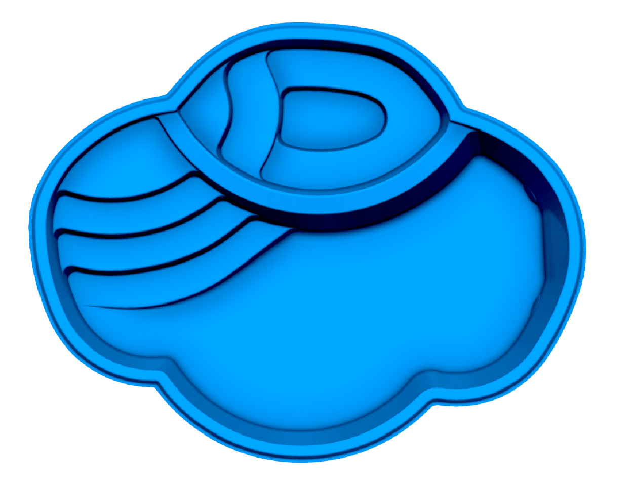 Crystal Beach fiberglass pool shell