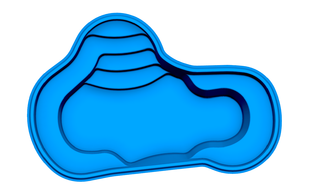 Crystal Springs fiberglass pool shell