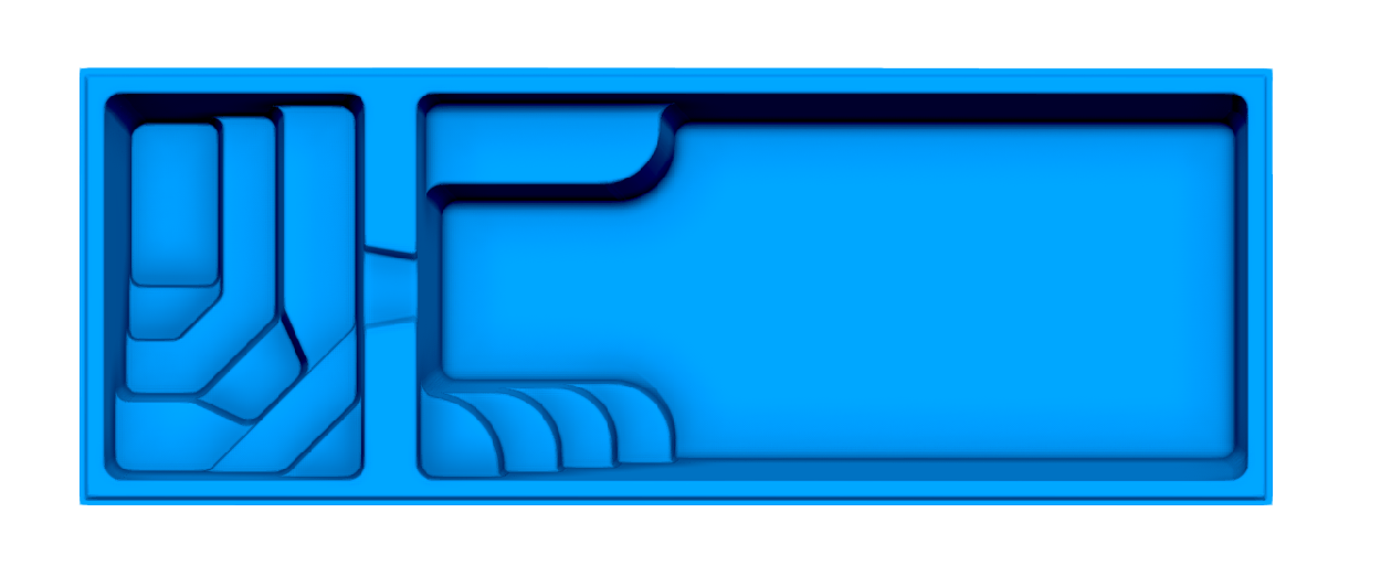 Cyberlane fiberglass pool shell