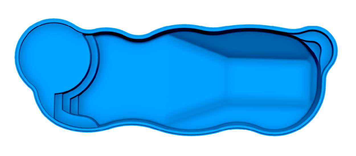 Daytona Beach fiberglass pool shell