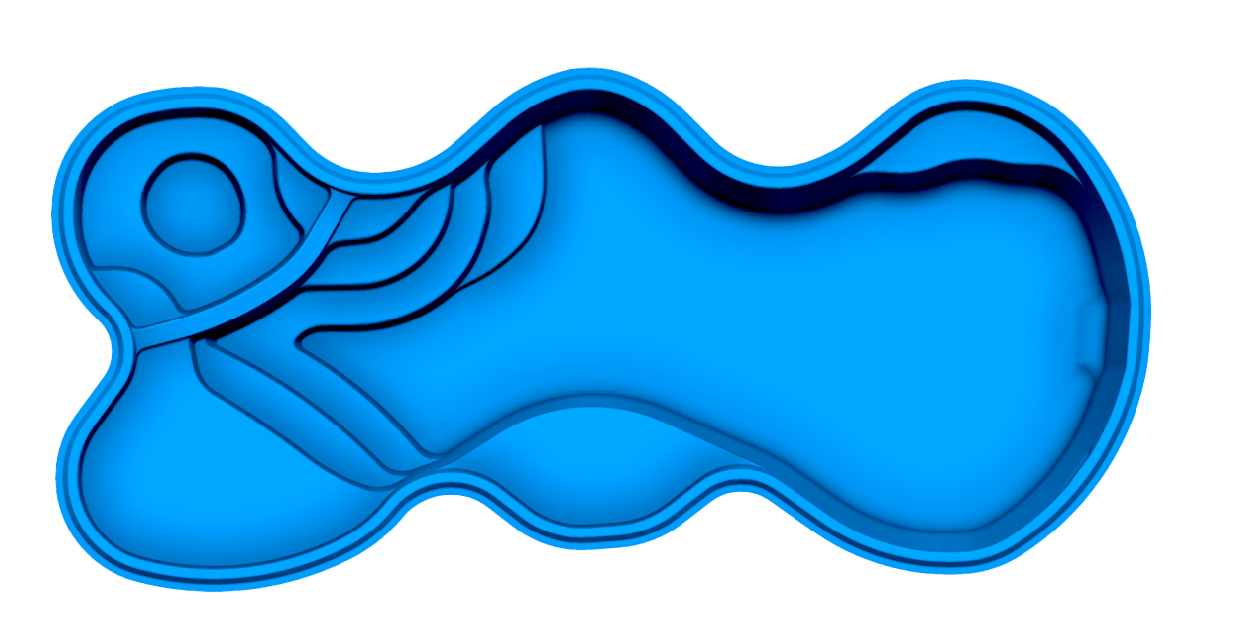 Desert Springs fiberglass pool shell