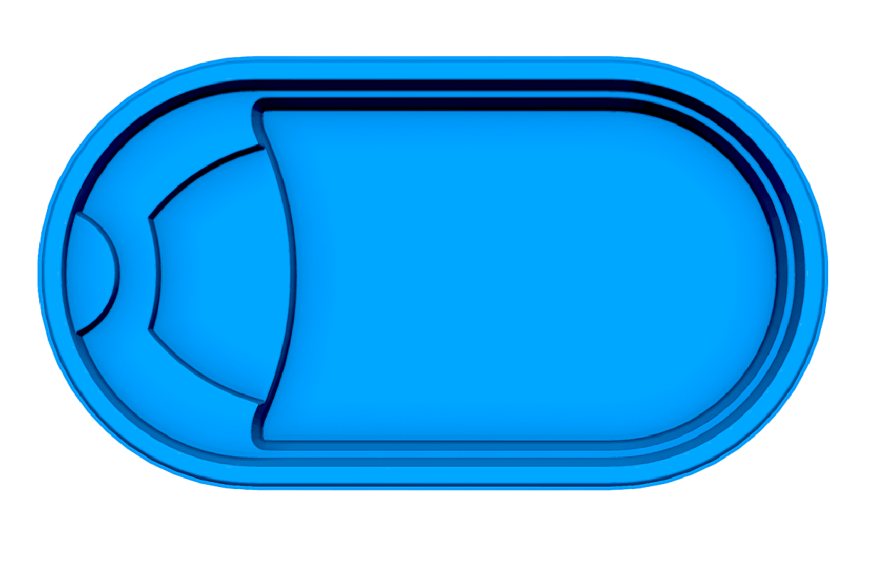 Lakeside fiberglass pool shell