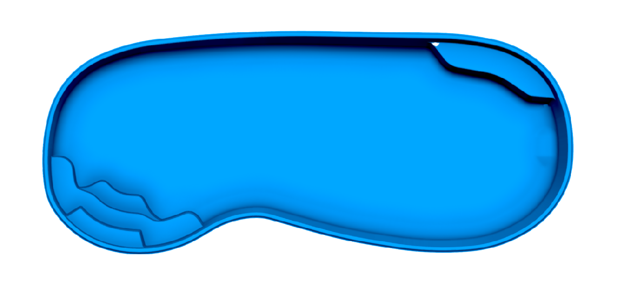 Manatee fiberglass pool shell