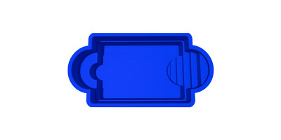 Milano fiberglass pool shell