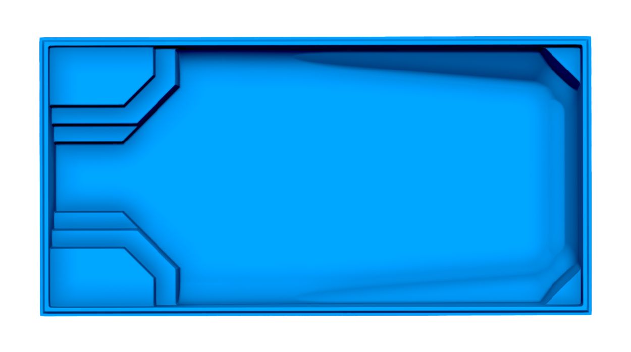 Monte Carlo fiberglass pool shell