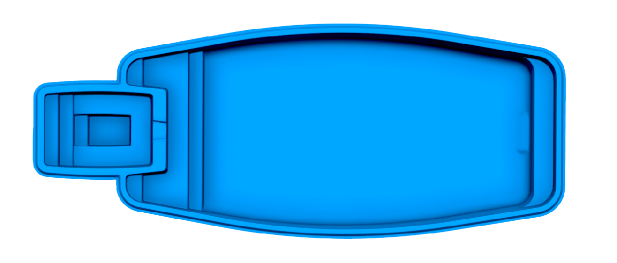 Olympus fiberglass pool shell