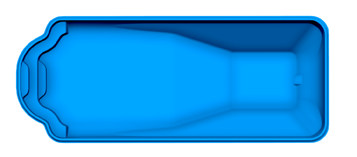 Pacific fiberglass pool shell