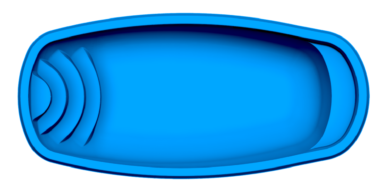 Palm Beach fiberglass pool shell