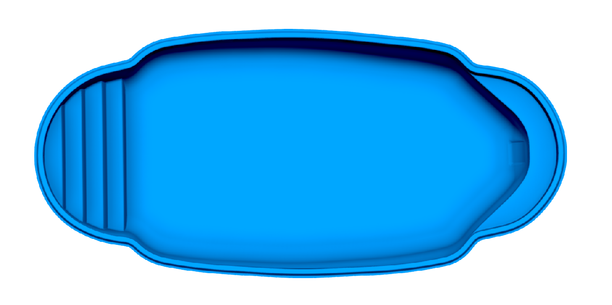 Pompano Beach fiberglass pool shell