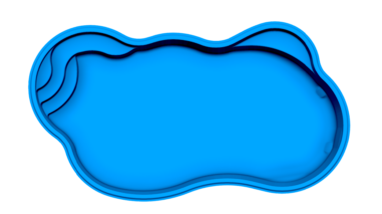 Rio fiberglass pool shell