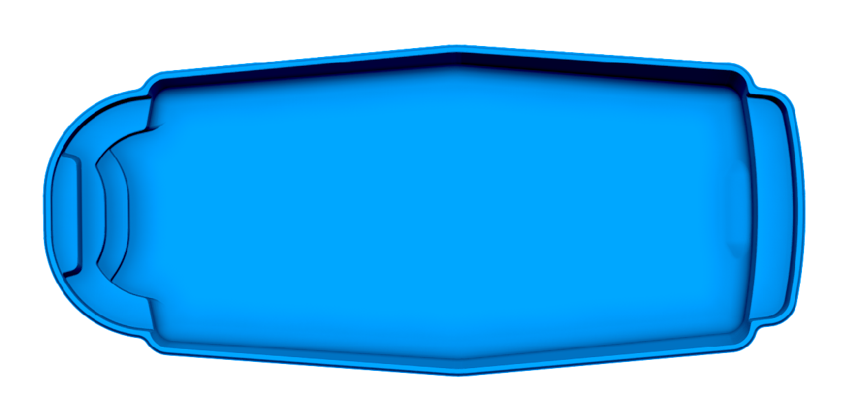 Savannah fiberglass pool shell