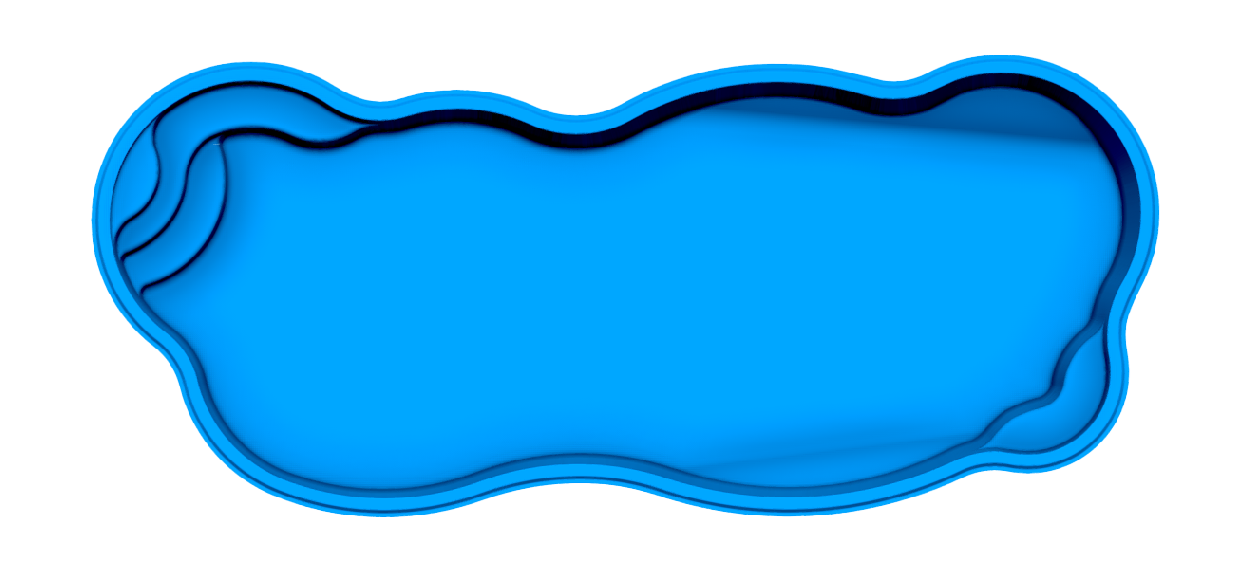 Star Dust fiberglass pool shell