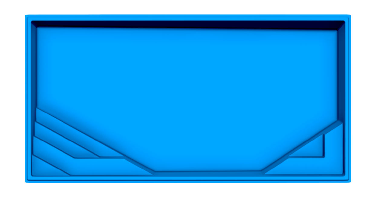 Stockholm fiberglass pool shell