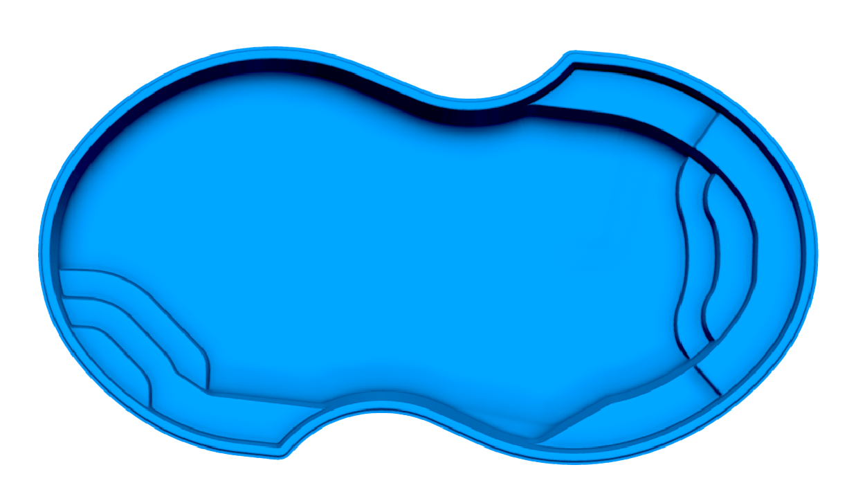 Venetian fiberglass pool shell