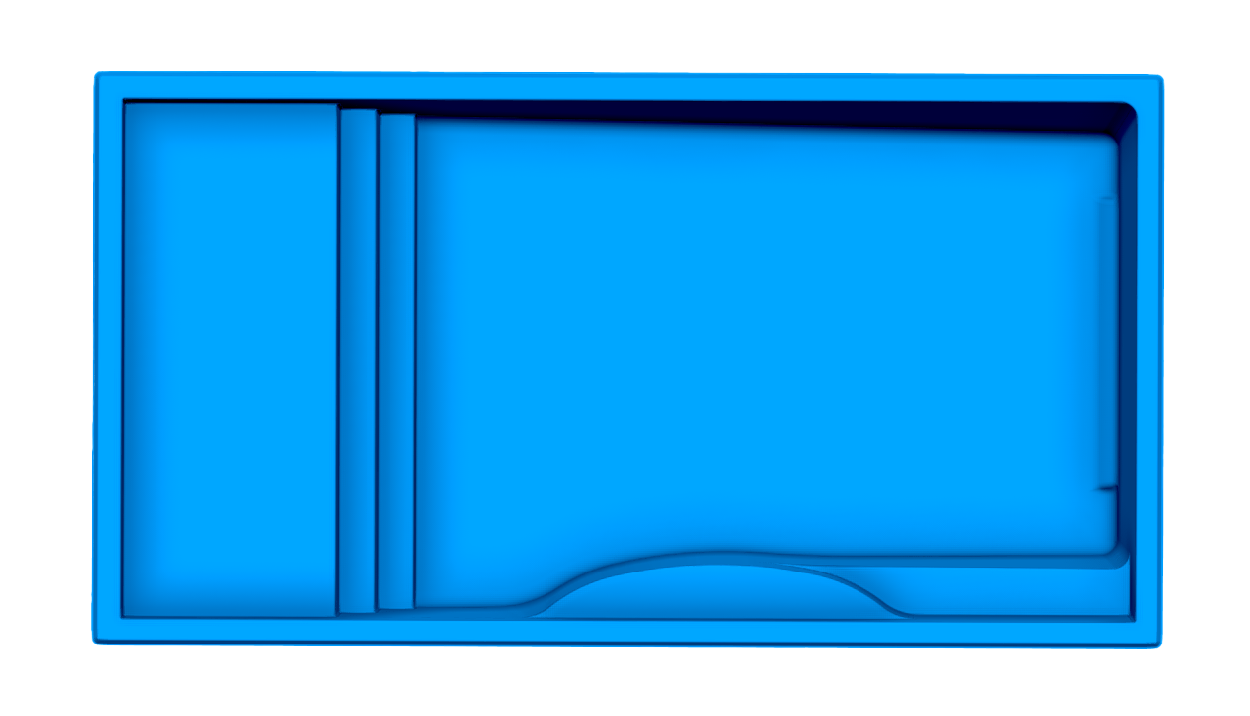 Wylela Beach Grande fiberglass pool shell