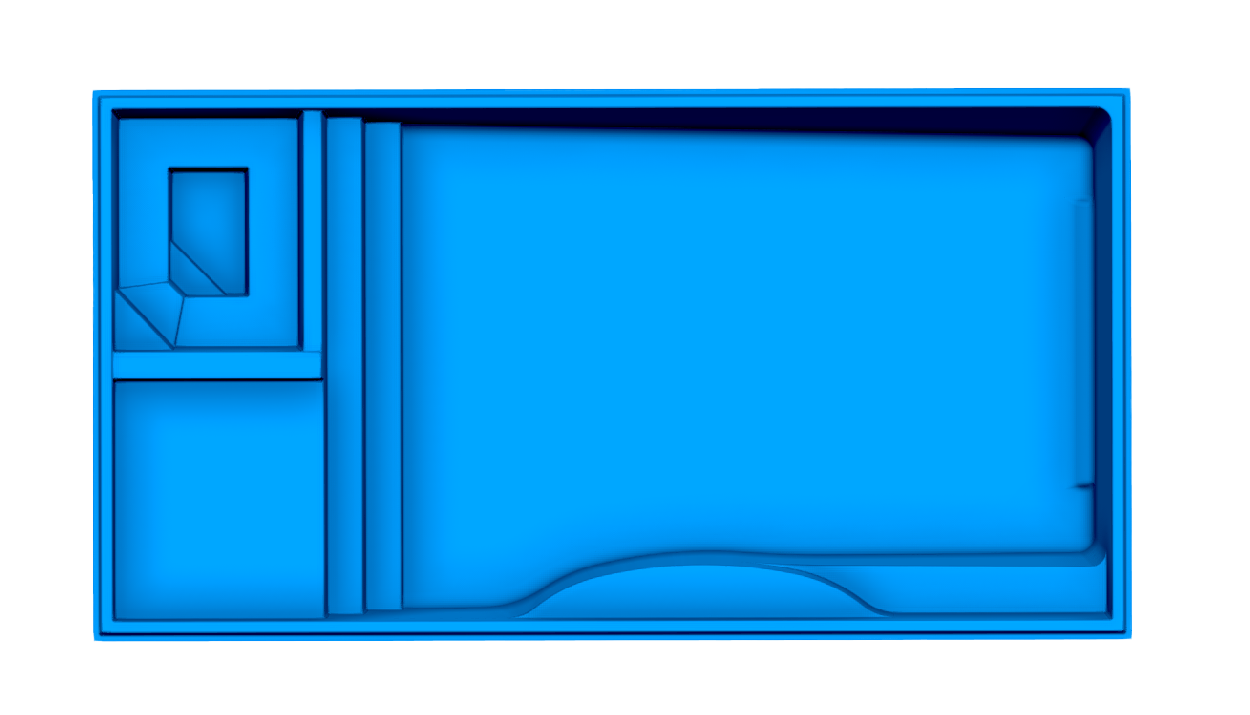 Wylela Cove Grande fiberglass pool shell