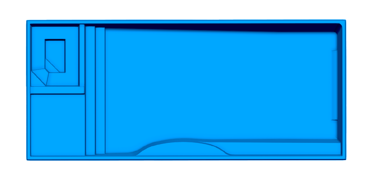 Wylela Cove Ultra fiberglass pool shell