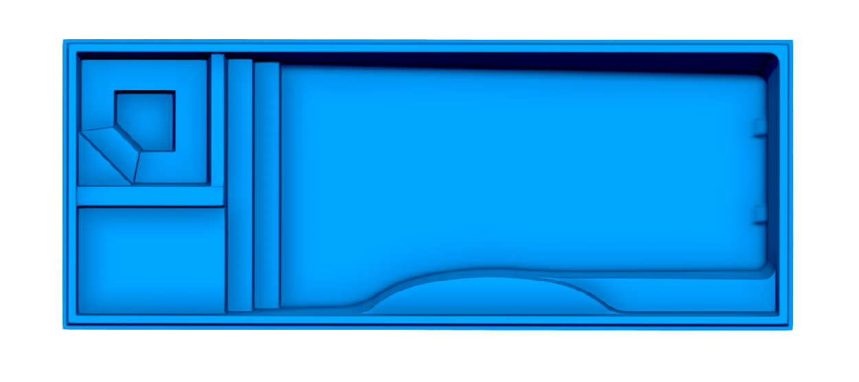 Wylela Cove fiberglass pool shell